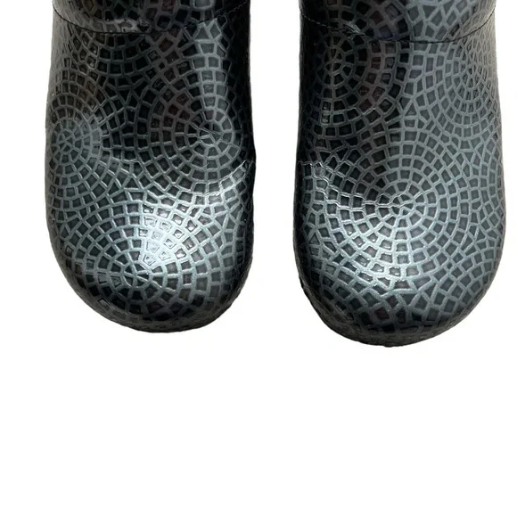 Dansko - Charcoal Anaconda Pro XP Leather Career Nursing Mules Clogs Sz 42 - Picture 3 of 12